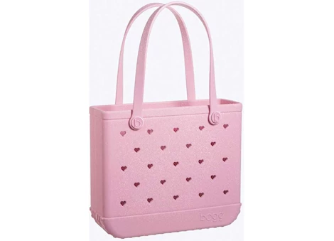 Bogg Bag BABY BOGGS - TONAL HANDBAG-HEART SHIMMER BUBBLEGUM