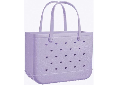 Bogg Bag ORIGINAL BOGGS - TONAL HANDBAG-HEART SHIMMER LILAC