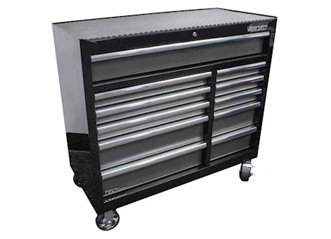 Boxo Tools TECH SERIES, 41IN 11-DRAWER BOTTOM ROLL TOOL CHEST, GLOSS BLACK
