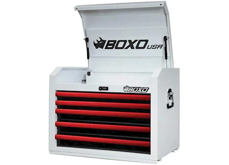 Boxo Tools PRO SERIES 26 5-DRAWER TOP TOOL CHEST GLOSS, WHITE
