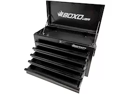 Boxo Tools 26in 5-drawer portable steel tool box, black