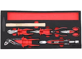 Boxo Tools 26in 5-drawer portable steel tool box w/ 103 pc metric tool set, black