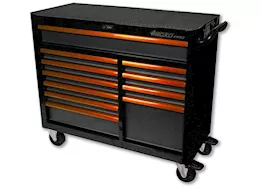 Boxo Tools Pro series, 45in 11-drawer bottom roll tool cabinet, gloss black