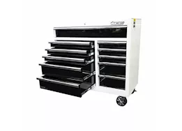 Boxo Tools Tech series, 41in 11-drawer bottom roll tool chest, gloss white