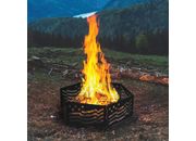 Blue Sky Outdoor Living Zion 36" x 12" Portable Folding Steel Fire Ring - Stars & Stripes Design