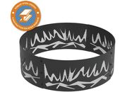Blue Sky Outdoor Living 36" x 12" Heavy Gauge Decorative Steel Fire Ring - Abstract Fire Design