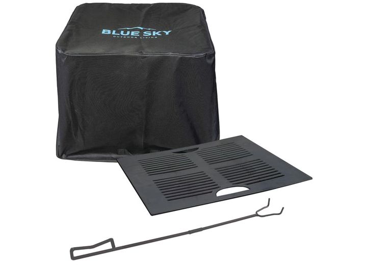 BLUE SKY OUTDOOR LIVING ACCESSORY PACK WITH COVER & GRATE FOR BADLANDS FIRE PITS