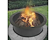 Blue Sky Outdoor Living 36” Round Heavy Duty Steel Fire Ring with Porcelain Coated Finish