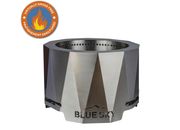 Blue Sky Outdoor Living High Efficiency Peak Patio Fire Pit - 23.9" Diameter, Stainless Steel