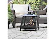 Blue Sky Outdoor Living 20” Square Wood Burning Outdoor Fireplace with 360-Degree View