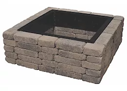 Blue Sky Outdoor Living 36” Square Heavy Duty Steel Fire Ring with Porcelain Coated Finish