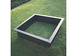 Blue Sky Outdoor Living 36” Square Heavy Duty Steel Fire Ring with Porcelain Coated Finish