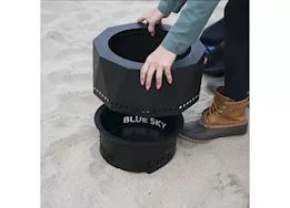 Blue Sky Outdoor Living High Efficiency Ridge Portable Fire Pit - 15.76" Diameter, Black