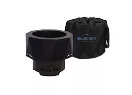 Blue Sky Outdoor Living High Efficiency Ridge Portable Fire Pit - 15.76" Diameter, Black