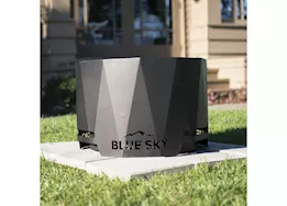 Blue Sky Outdoor Living High Efficiency Peak Patio Fire Pit - 23.9" Diameter, Black