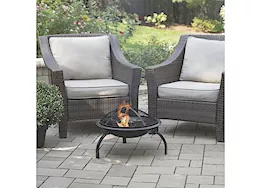 Blue Sky Outdoor Living 21.25” Round Folding Leg Portable Wood Fire Pit