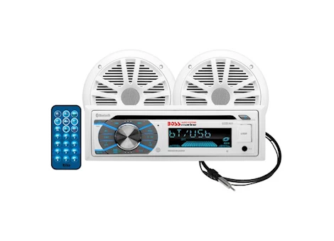 BOSS AUDIO SYSTEMS MCK632WB.64 MARINE STEREO PACKAGE - BLUETOOTH