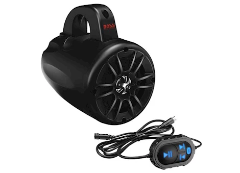 BOSS AUDIO SYSTEMS BM40AMPBT MARINE WAKETOWER SPEAKER SYSTEM - BLUETOOTH, 500 WATTS