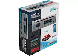 Boss audio systems mr508uabs marine stereo - single din, bluetooth, cd mp3 wma
