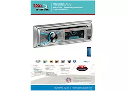 Boss audio systems mr508uabs marine stereo - single din, bluetooth, cd mp3 wma