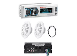 Boss audio systems mck632wb.6 marine weatherproof receiver and speaker package