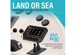 Boss audio systems mgv550b marine gauge receiver - weatherproof, 5 inch touchscreen