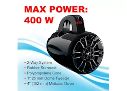 Boss audio systems mrwt40 marine waketower speaker system - 400 watts