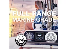 Boss audio systems mckgb450w.6 weatherproof marine gauge receiver and speaker package