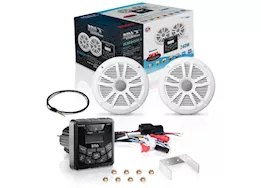Boss audio systems mckgb450w.6 weatherproof marine gauge receiver and speaker package