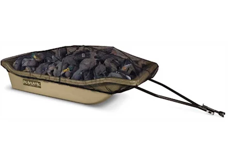 Beavertail Boats and Decoys LARGE MARSH BROWN WILD SLED PKG HITCH/DECOY BAG/SLED