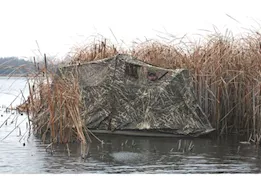 Beavertail Boats and Decoys Stealth flip-over 2000 and 1200 boat blind - karma wetland
