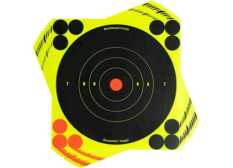 Birchwood Casey Shoot-N-C 6" Bullseye Target - 12 Pack|BC-34512