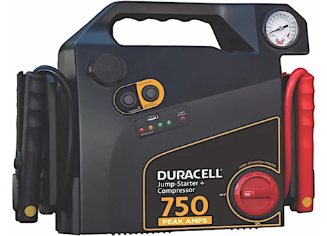 DURACELL 750 AMP PORTABLE EMERGENCY JUMPSTARTER WITH AIR COMPRESSOR