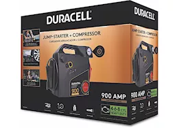 Battery Biz Duracell 900 amp portable emergency jumpstarter with air compressor