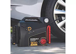 Battery Biz Duracell 900 amp portable emergency jumpstarter with air compressor