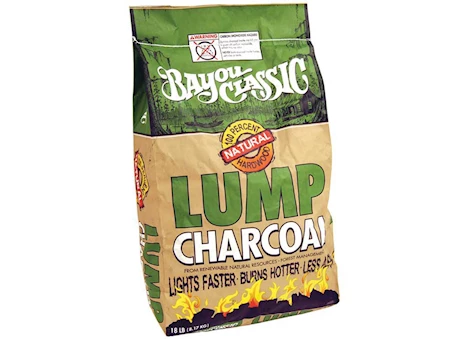 Bayou Classic 18-LB BAYOU LUMP CHARCOAL, 100% NATURAL HARDWOOD, HIGH DENSITY
