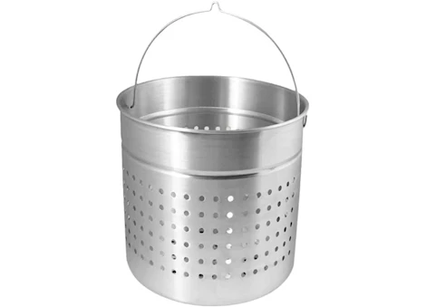 Bayou Classic B100 Reinforced Aluminum Basket with Helper Handle - 100-Quart|B100