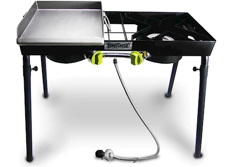 Bayou Classic DUAL PATIO CAMP STOVE WITH SINGLE GRIDDLE