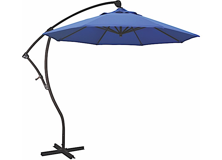 California Umbrella Bayside Series 9 ft. Cantilever Patio Umbrella - Royal Blue Olefin / Bronze Main Image