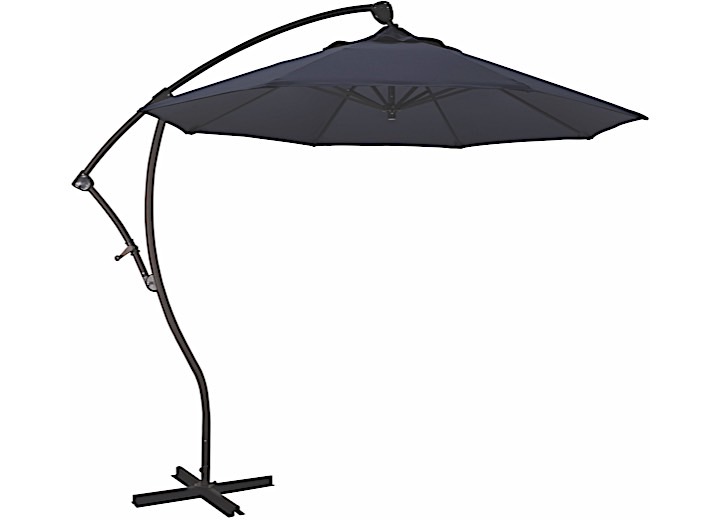 California Umbrella Bayside Series 9 ft. Cantilever Patio Umbrella - Navy Blue Olefin / Bronze Main Image