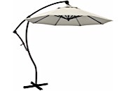 California Umbrella Bayside Series 9 ft. Cantilever Patio Umbrella - Antique Beige Olefin / Bronze