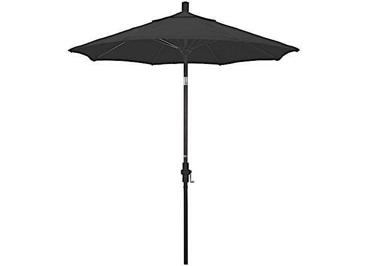 California Umbrella Sun Master Series 7.5 ft. Patio Umbrella - Black Sunbrella / Bronze Main Image