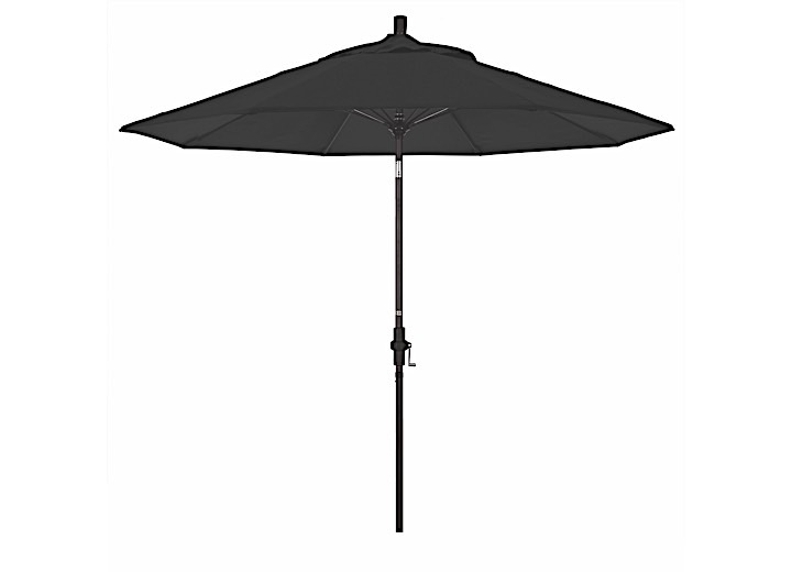 California Umbrella Sun Master Series 9 ft. Patio Umbrella - Black Sunbrella / Bronze Main Image