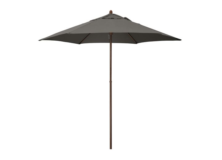 Astella Mow Series 9 ft. Economy Market Umbrella – Taupe / Wood Grain