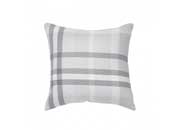 Astella Pacifica 18” x 18” Accent Throw Pillow in Tartan - Charcoal