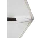 California Umbrella Bayside Series 9 ft. Cantilever Patio Umbrella - White Olefin / Bronze