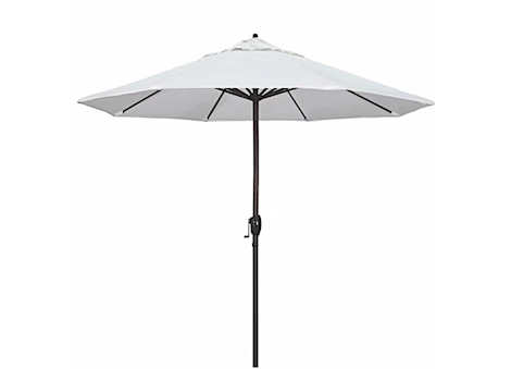 California Umbrella Casa Series 9 ft. Patio Umbrella - White Olefin / Bronze