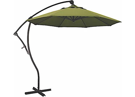 California Umbrella Bayside Series 9 ft. Cantilever Patio Umbrella - Kiwi Olefin / Bronze