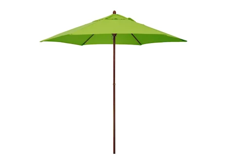 Astella Mow Series 9 ft. Economy Market Umbrella – Lime Green / Wood Grain