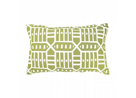 Astella Pacifica 12” x 18” Lumbar Throw Pillow in Roland - Green